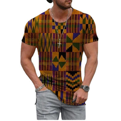 Camiseta Casual Cuello Redondo Manga Corta Diseño 3D Digital - Image 8