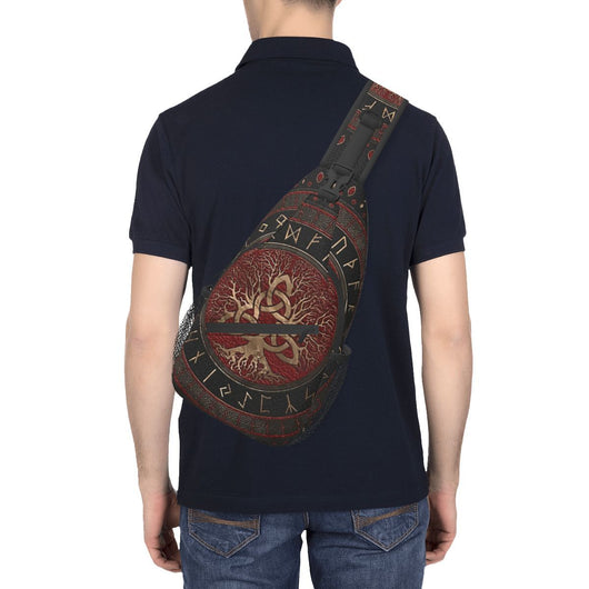 Bolso Bandolera Viking Árbol de la Vida - Mitología Nórdica