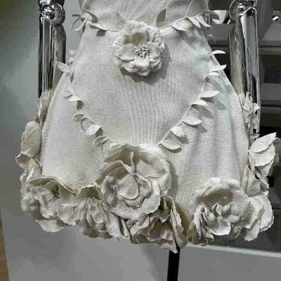 Vestido Corset Floral 3D Artesanal con Cintura Ajustable - Image 12