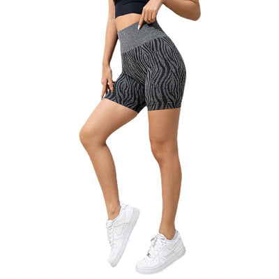 Shorts de Yoga Sin Costuras Estampado Cebra Camuflaje - Image 10