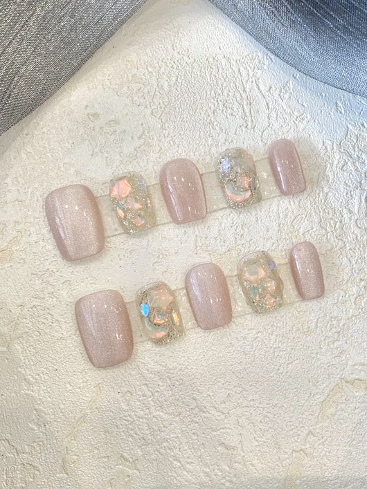 Uñas Postizas Cuadradas Removibles para Embarazadas y Estudiantes - Image 8