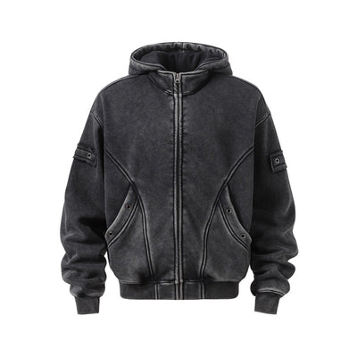 Sudadera Deportiva Vintage Americana con Capucha y Forro Polar - Image 2