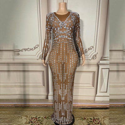 Vestido Brillante con Detalles de Diamante - Image 6