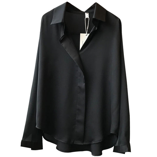 Camisa de Satén Suelta - Image 8