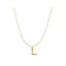S925 sterling Plateado vintage 26 letter necklace L