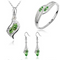 Conjunto de Joyería de Cristal Austriaco Angel Elf - Aretes, Collar y Pulsera