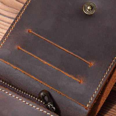 Monedero Ejecutivo de Cuero Genuino Estilo Retro - Image 6