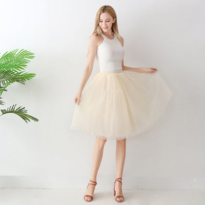 Falda Plisada de Tul con Vuelo - Falda A-Línea Elegante para Mujer - Image 6