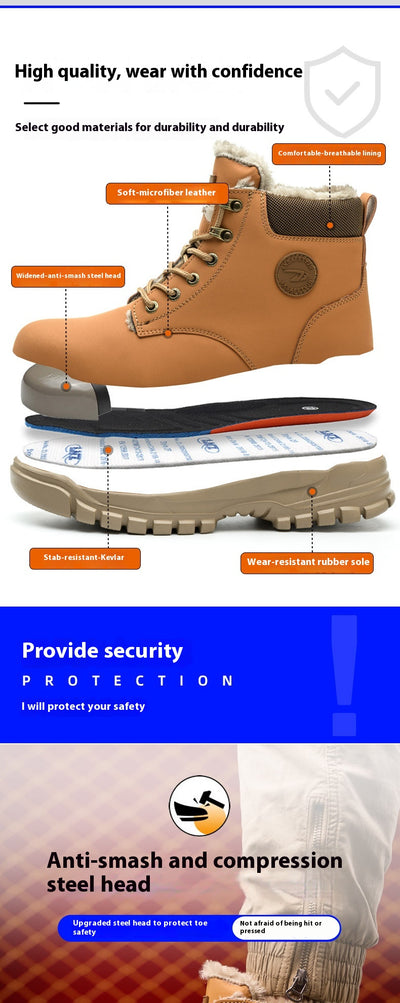 Zapatos de Trabajo Antiaplastamieto y Antiperforación con Suela de Velvetón - Image 16