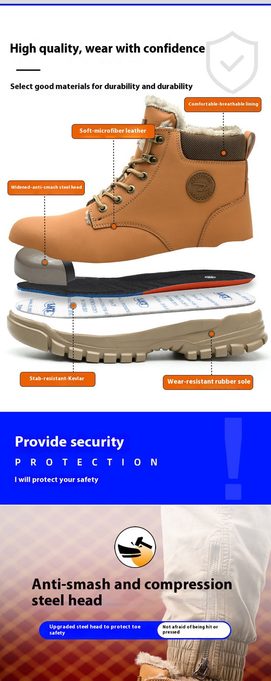 Zapatos de Trabajo Antiaplastamieto y Antiperforación con Suela de Velvetón - Image 16