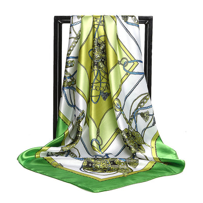 Bolso de Cadena con Pañuelo Decorativo para Mujer