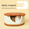 Cama Nido para Gatos con Forma de Galleta - Diseño Semicerrado