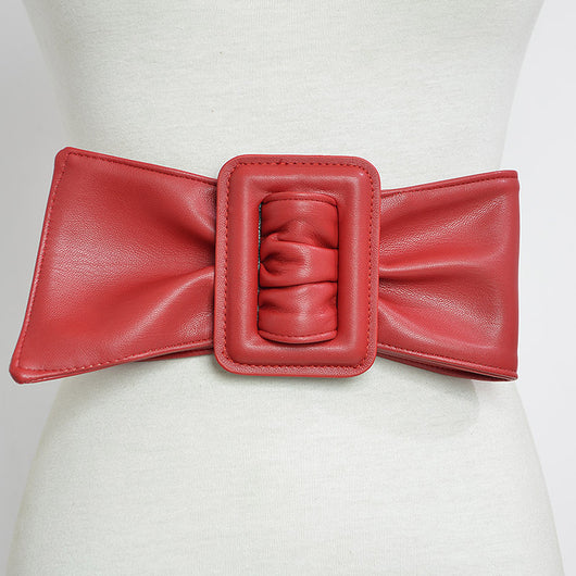 Cinturón Ancho de Piel de Oveja para Mujer - Image 15