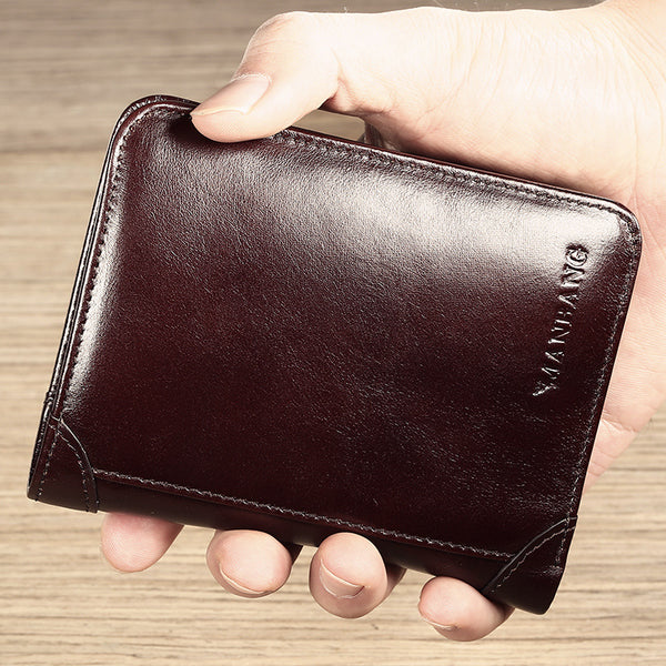 Billetera de Cuero Premium para Hombre - Diseño Minimalista