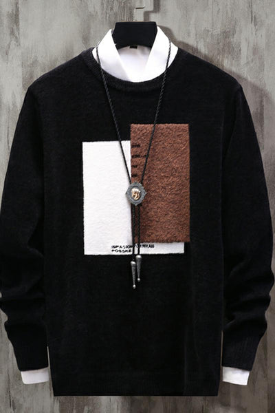 Suéter Tejido de Personalidad para Hombre - Image 3