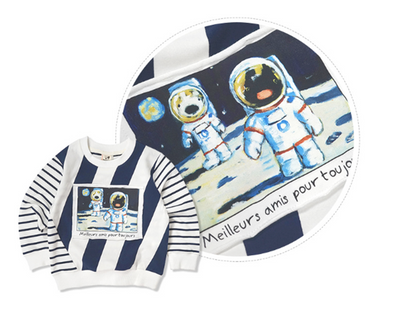 Suéter Infantil Cuello Redondo con Estampado Cartoon - Image 2