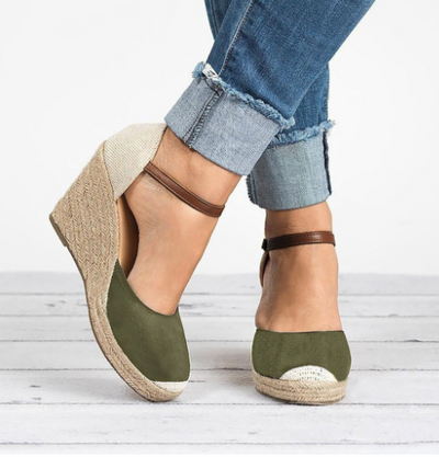 Sandalias de Plataforma Extra Alta en Cáñamo y Paja - Tallas Grandes Impermeables - Image 5
