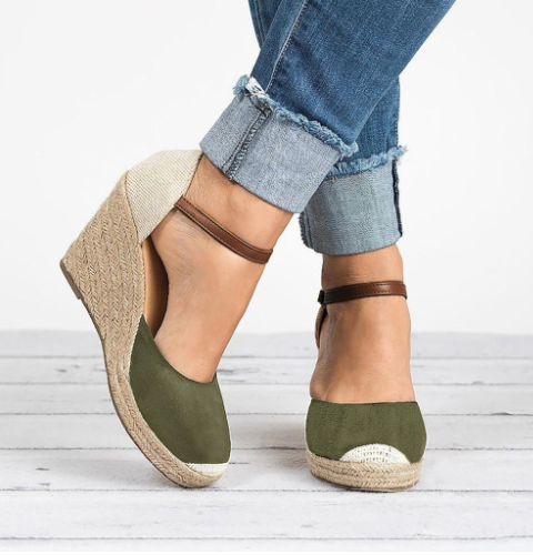 Sandalias de Plataforma Extra Alta en Cáñamo y Paja - Tallas Grandes Impermeables - Image 5