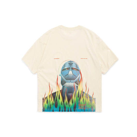 Camiseta Estampada Tide Robot Llama - Manga Corta