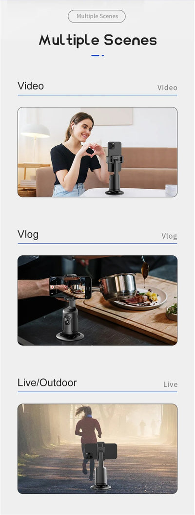 Gimbal Inteligente con Seguimiento de Rostro 360° para Smartphone - Image 44