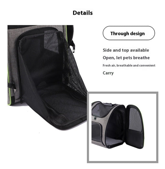 Mochila Transportadora Respirable para Mascotas - Gran Capacidad - Image 12