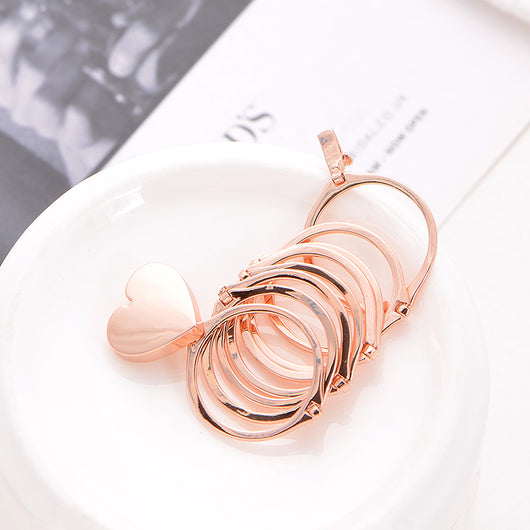 Pulsera Anillo de Corazón 2 en 1 para Mujer - Image 7