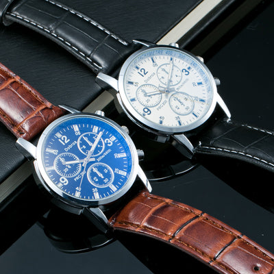Reloj de Hombre Azul Cristal - Diseño Casual Moderno - Image 4