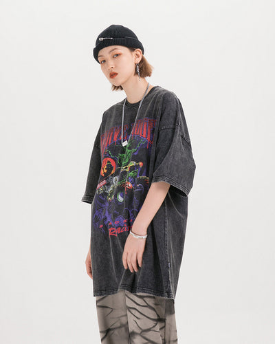 Camiseta Vintage de Calle Desgastada y Oscura - Image 8