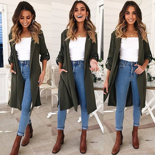 Abrigo Trench Largo para Mujer - Image 8