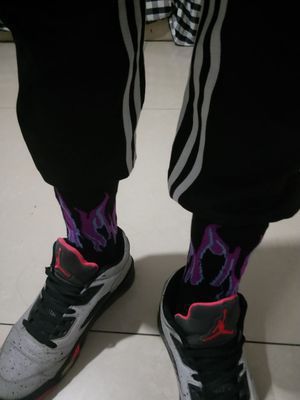 Calcetines Hip Hop Flame Street de Algodón
