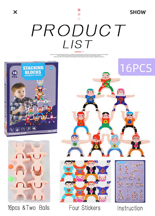 Bloques Apilables Hércules: Juego Interactivo Padre-Hijo de Equilibrio y Construcción - Image 7