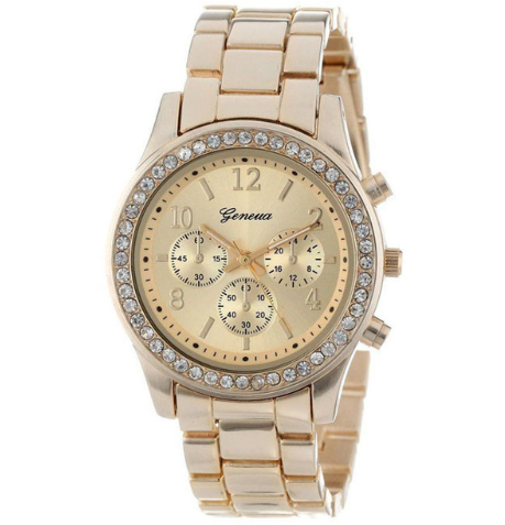 Reloj Pulsera de Diamantes con Correa de Acero Inoxidable - Image 4