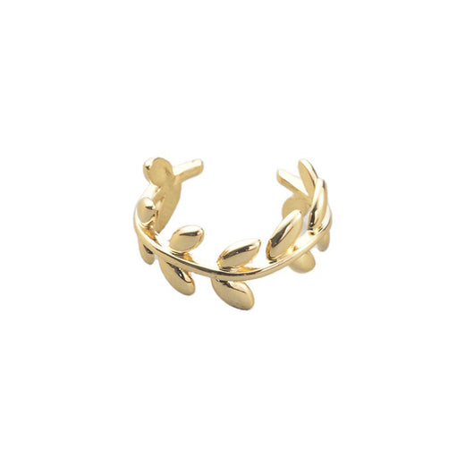 Anillo de Plata con Hoja de Olivo - Diseño Minimalista para Mujer - Image 16