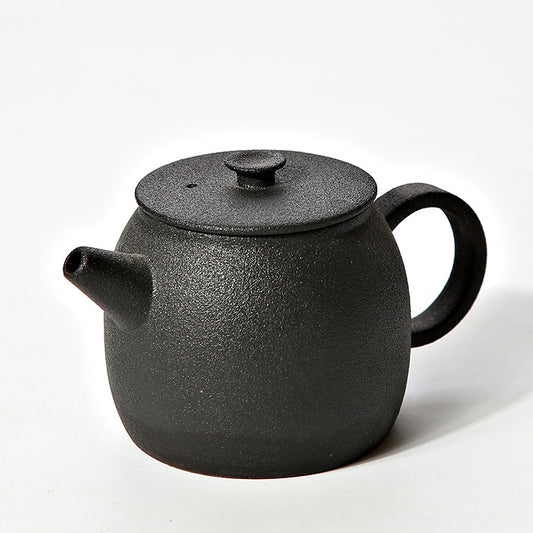 Tetera de Cerámica Artesanal Negra - Té Tradicional