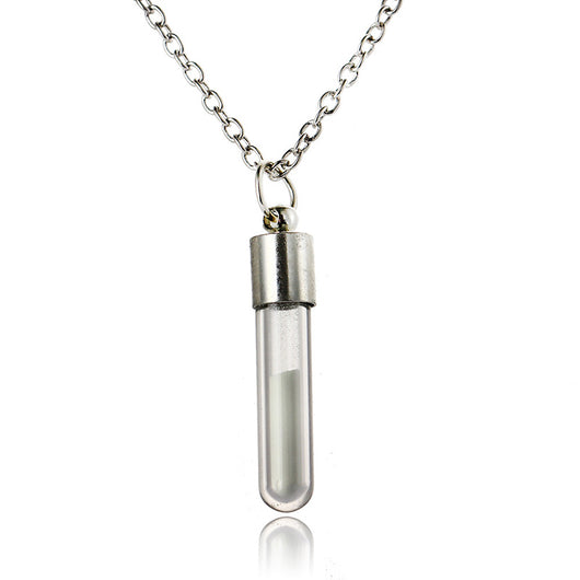 Collar Tubo de Vidrio con Polvo Luminoso - Image 18