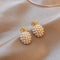 Diamond pineapple pendant earrings Pearl QA pair