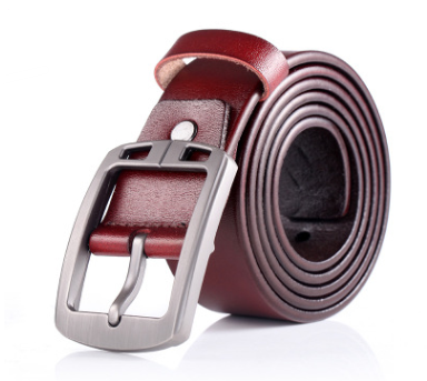 Cinturón de Cuero Retro para Hombre con Hebilla Plateada Estilo Japonés - Image 6