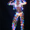 Gorras LED Transparentes Multicolor para Fiestas y Eventos DJ