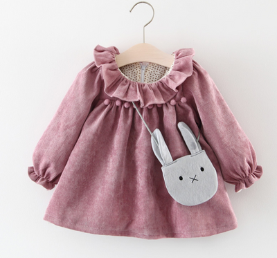 Vestido Princesa de Manga Larga para Niña - Camisa Base Elegante Primavera Otoño - Image 5