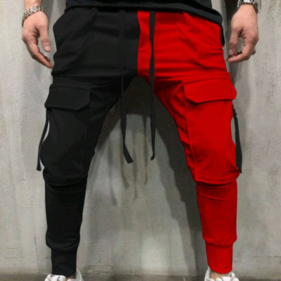 Pantalones Deportivos Multibolsillos con Bloques de Color