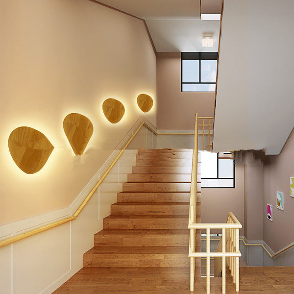 Lámpara de Pared Artesanal en Madera