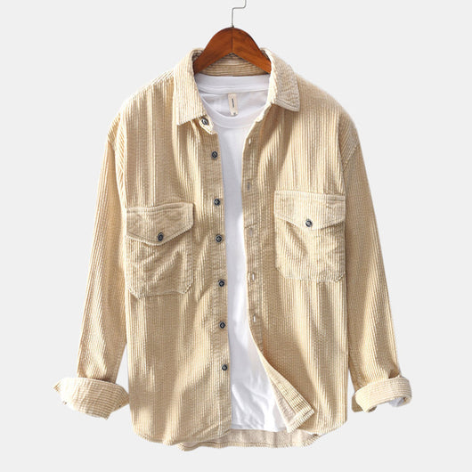 Camisa de Pana para Hombre de Manga Larga - Image 5