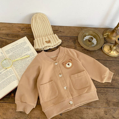 Abrigo Romper con Cuello Tipo Solapa - Diseño Osito para Bebé - Image 6