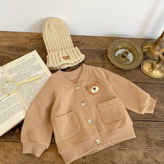 Abrigo Romper con Cuello Tipo Solapa - Diseño Osito para Bebé - Image 6