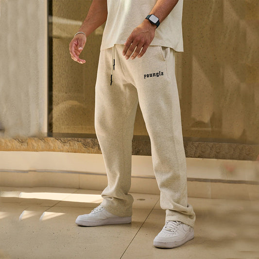 Pantalones Deportivos de Algodón para Hombre - Corte Recto Amplio y Cómodo - Image 2