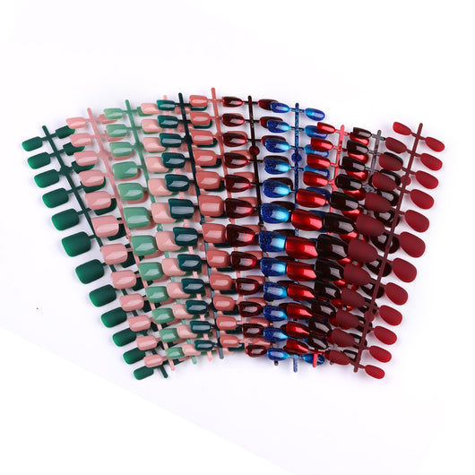 Uñas Postizas Adhesivas de Colores Sólidos - Set de 24 Piezas - Image 27