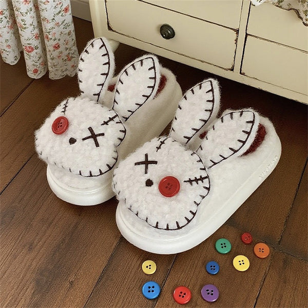 Pantuflas de Algodón con Personalidad Villana - Conejo Pirata para Mujer