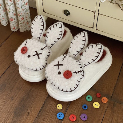 Pantuflas de Algodón con Personalidad Villana - Conejo Pirata para Mujer - Image 2