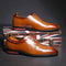 Zapatos de Cuero para Hombre con Punta Cuadrada - Tallas Grandes