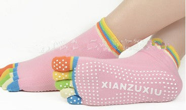 Calcetines de Yoga con Dedos Separados - Algodón Premium con Masaje y Estampado - Image 11